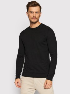 Selected Homme Sweter Berg 16074682 Czarny Regular Fit