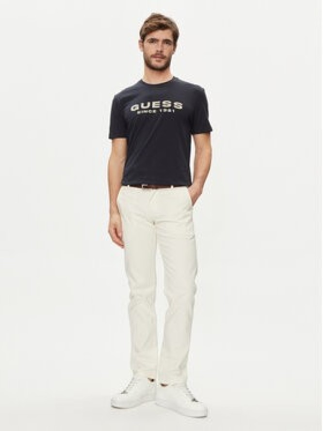 Guess T-Shirt M4GI61 J1314 Niebieski Slim Fit