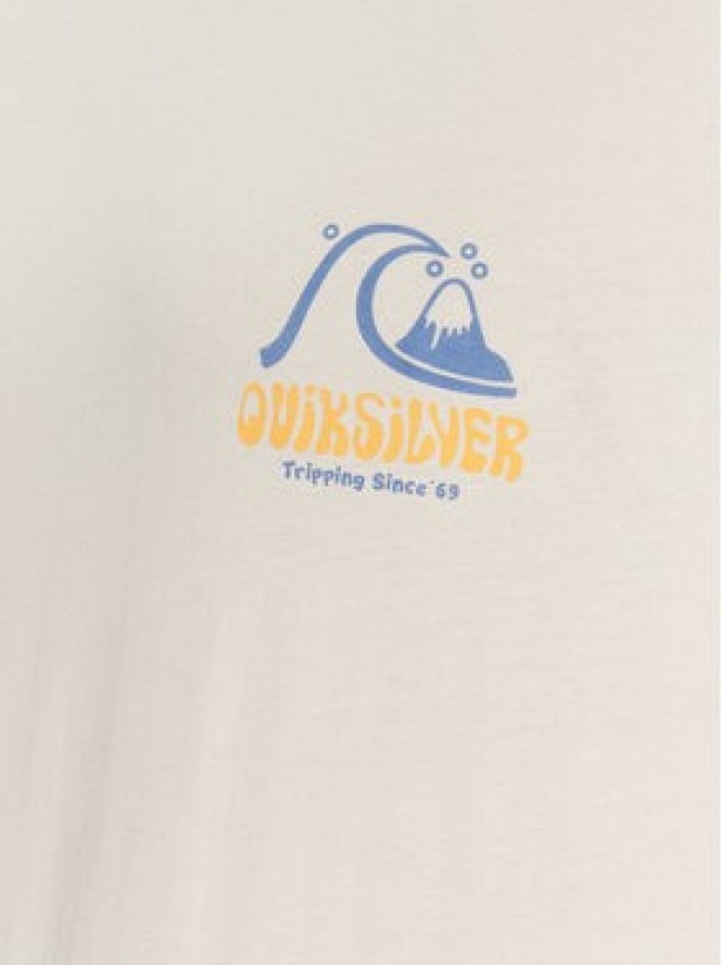 Quiksilver T-Shirt Arts In Palm EQYZT07249 Beżowy Regular Fit