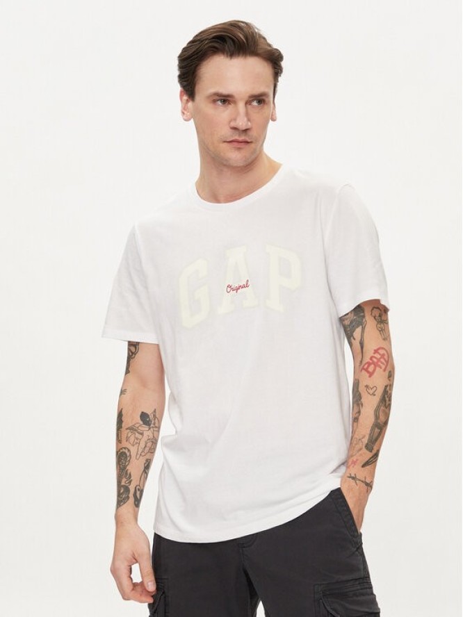 Gap T-Shirt 471777-08 Biały Regular Fit