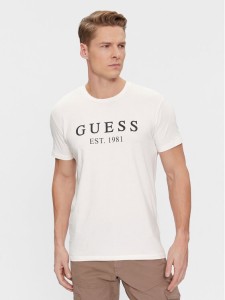 Guess T-Shirt U4RI22 K6YW0 Biały Regular Fit