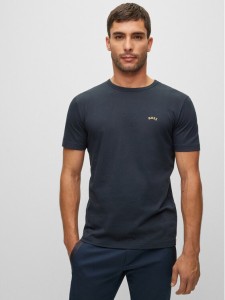 Boss T-Shirt 50469045 Granatowy Regular Fit