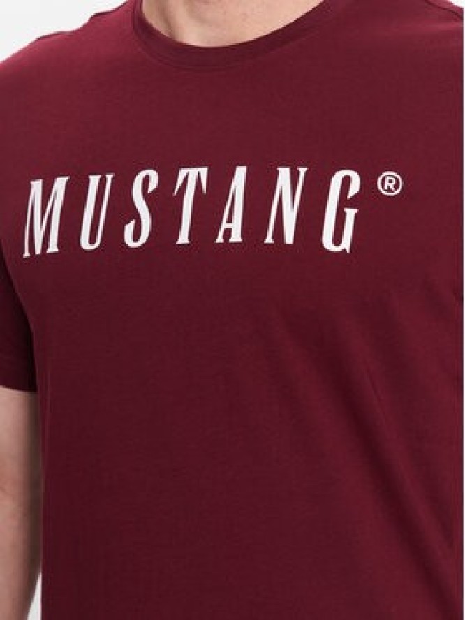 Mustang T-Shirt Alex 1013221 Bordowy Regular Fit
