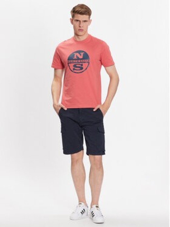 North Sails T-Shirt 692837 Czerwony Regular Fit