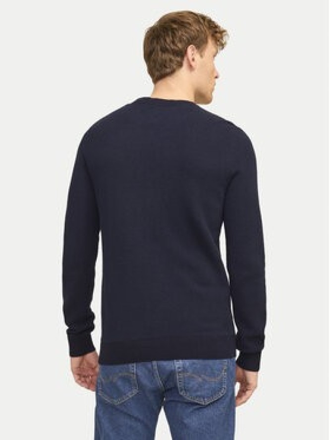 Jack&Jones Sweter Globe 12258139 Granatowy Regular Fit