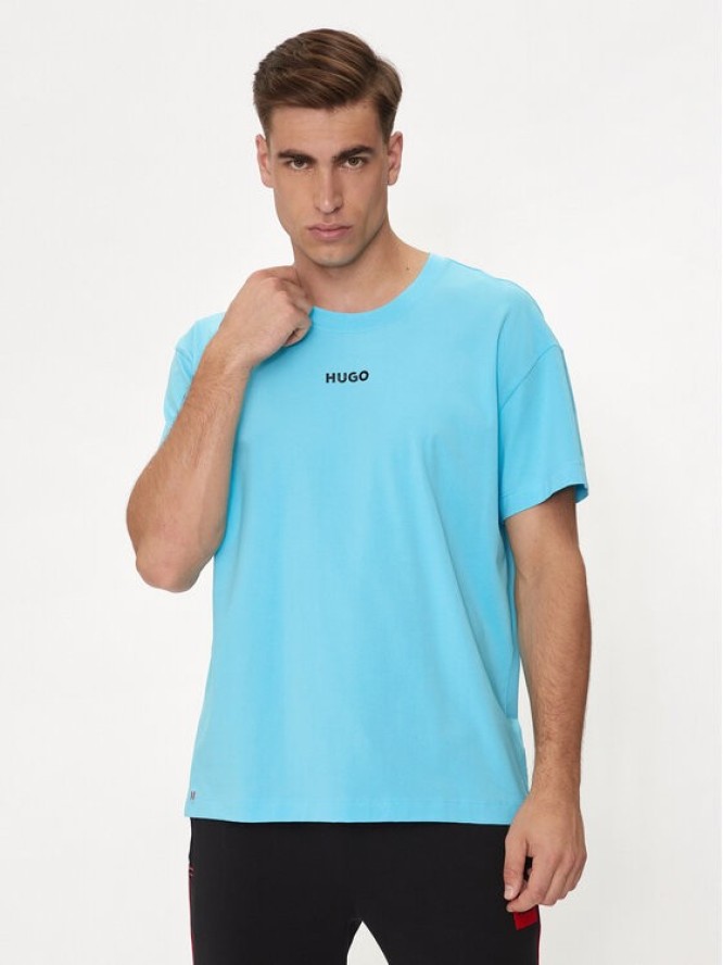 Hugo T-Shirt Linked 50518646 Niebieski Relaxed Fit