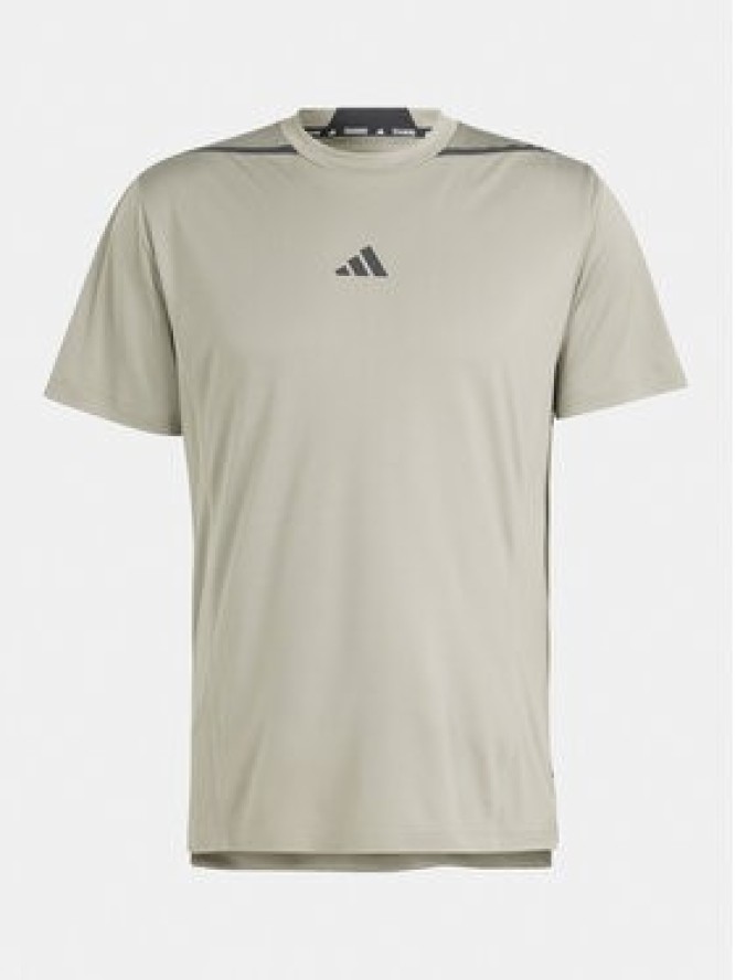 adidas Koszulka techniczna Designed for Training Adistrong IS3838 Zielony Slim Fit