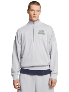 Bluza dresowa męska Under Armour UA Icon Hwt Terry Os 1/2 Zip - szara