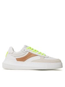 Calvin Klein Jeans Sneakersy Chunky Cupsole Gel Backtab Fluo YM0YM00673 Beżowy