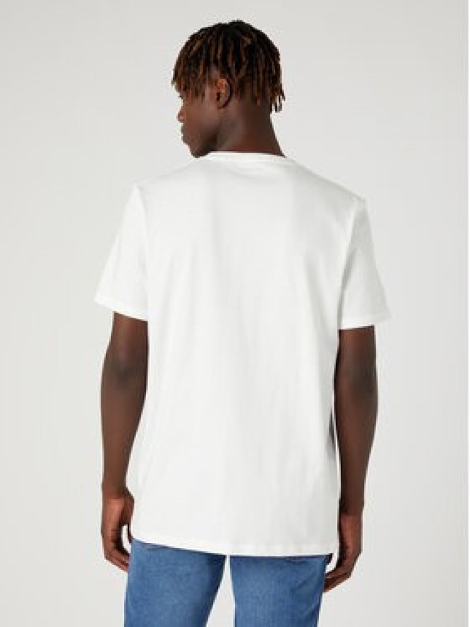 Wrangler T-Shirt W753EEW02 112331890 Biały Regular Fit