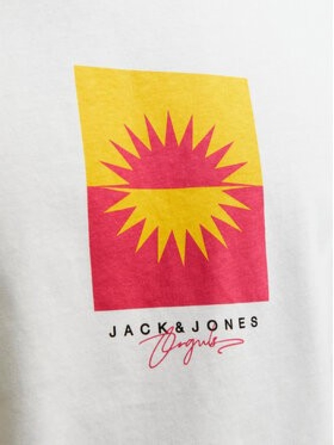 Jack&Jones T-Shirt Jormarbella 12255569 Biały Relaxed Fit