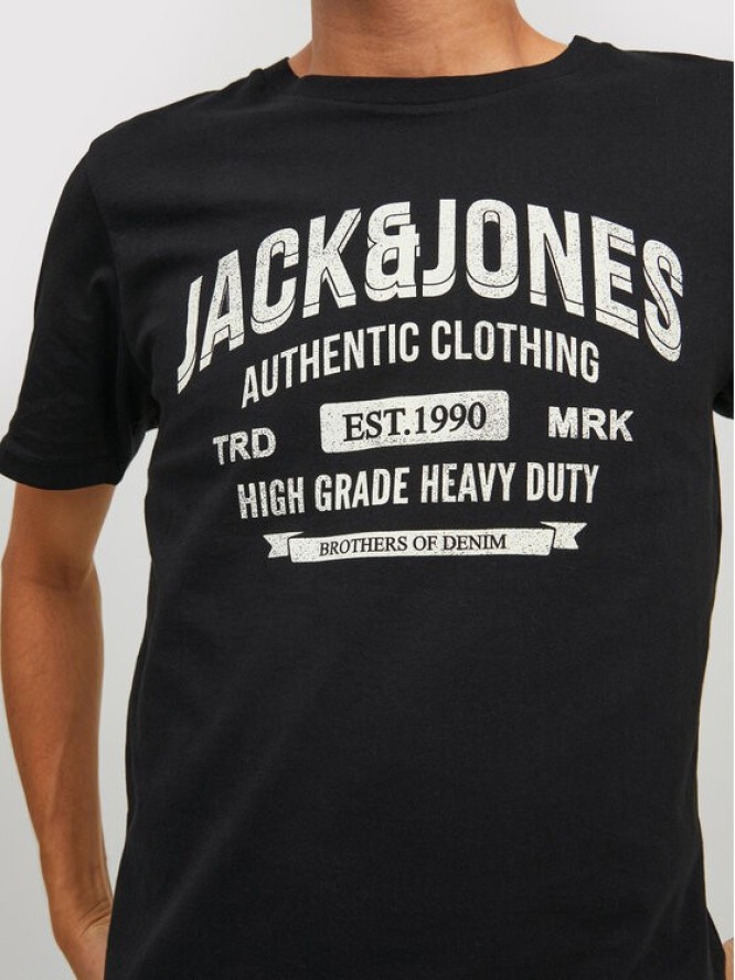 Jack&Jones T-Shirt Jeans 12210949 Czarny Regular Fit