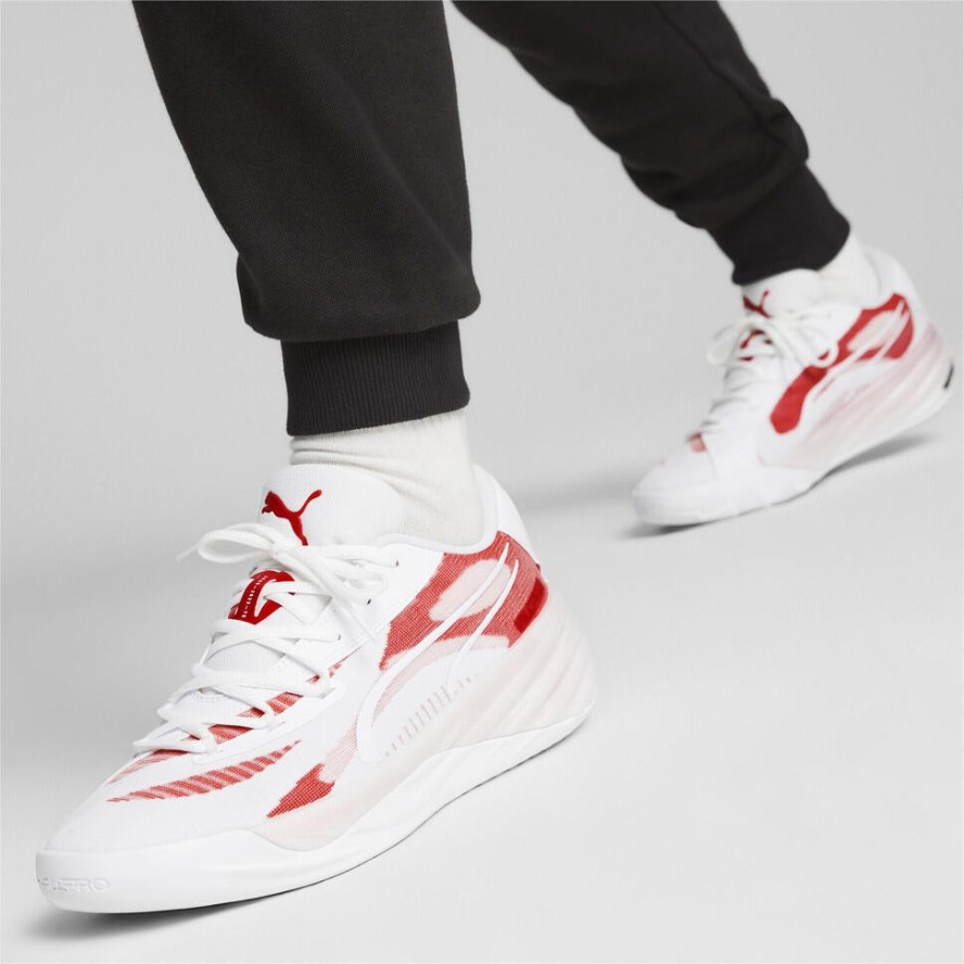 Buty koszykarskie All-Pro NITRO Team PUMA White For All Time Red