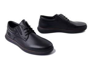 RIEKER 10419-00 black, półbuty męskie