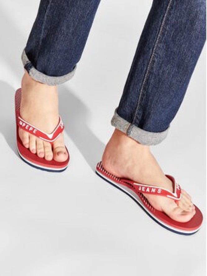 Pepe Jeans Japonki Pool PMS70117 Czerwony