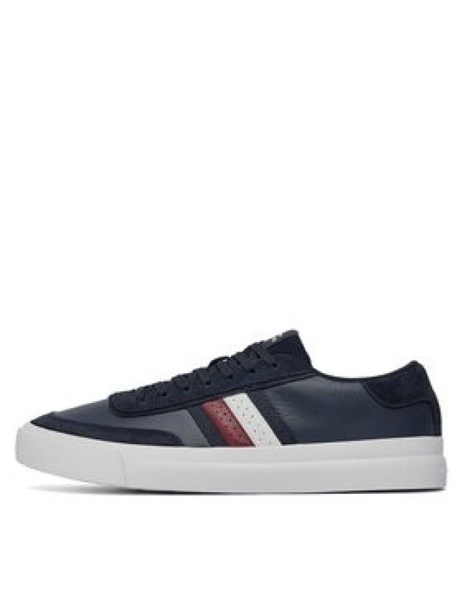 Tommy Hilfiger Sneakersy Th Cupset Rwb Lth FM0FM04975 Granatowy