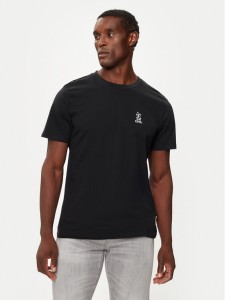 Lindbergh T-Shirt 30-400235 Czarny Relaxed Fit