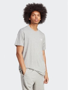 adidas T-Shirt Trefoil Essentials A4865 Szary Regular Fit