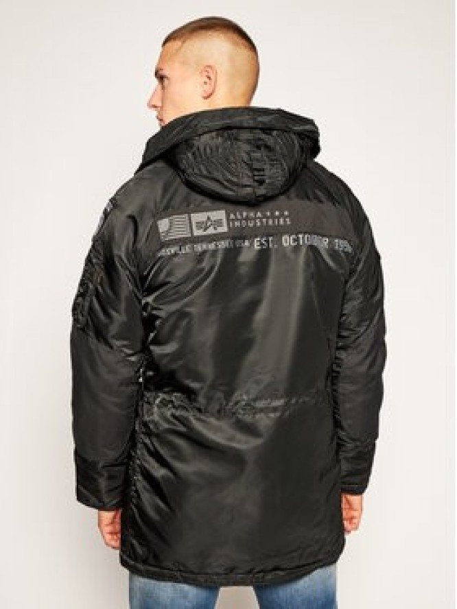 Alpha Industries Kurtka zimowa N3B Airborne 188141 Czarny Regular Fit