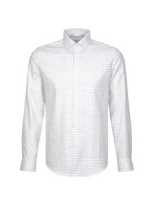 Seidensticker Koszula 01.642600 Biały Slim Fit