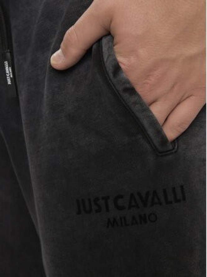 Just Cavalli Szorty sportowe 76OADE03 Szary Regular Fit