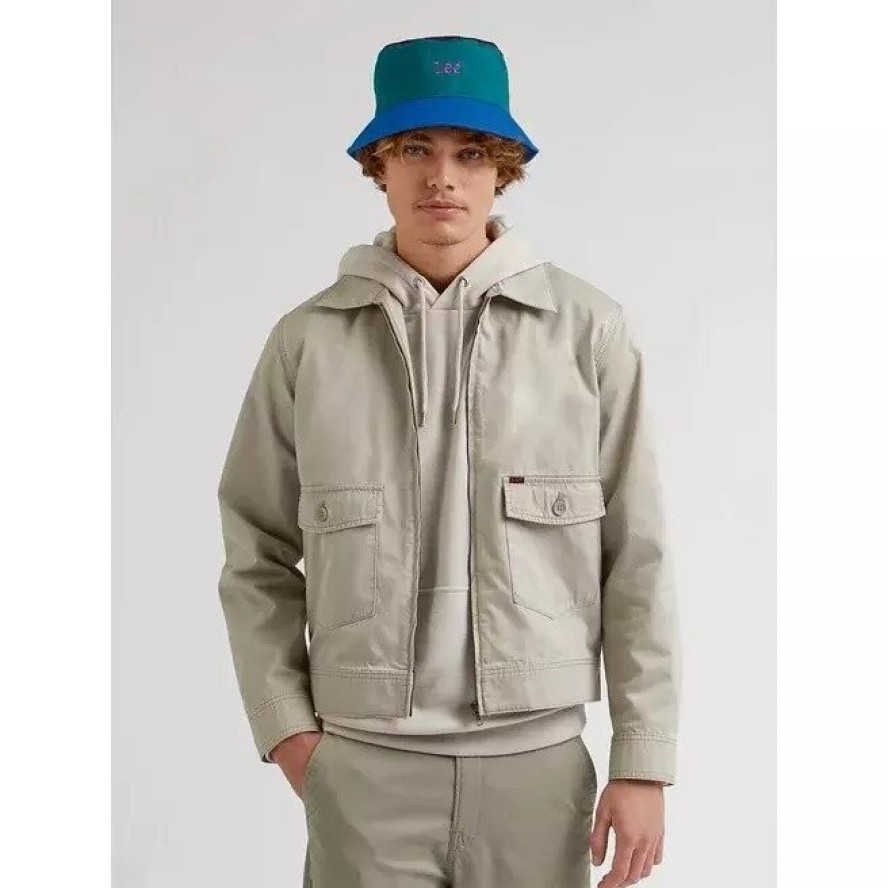 LEE REVERSIBLE BUCKET HAT MĘSKI KAPELUSZ CZAPKA LOGO LP6903A12