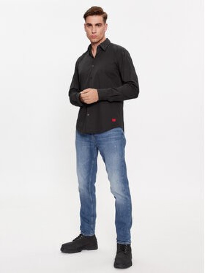 Hugo Koszula Ermo 50500216 Czarny Slim Fit