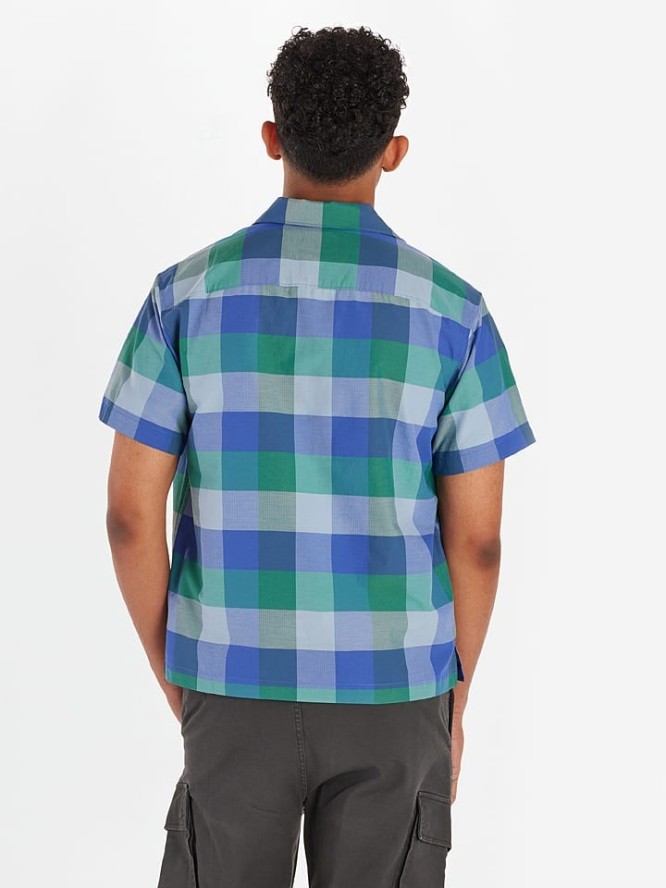 Marmot Koszula funkcyjna "Muir Camp Novelty" w kolorze niebiesko-zielonym rozmiar: XL