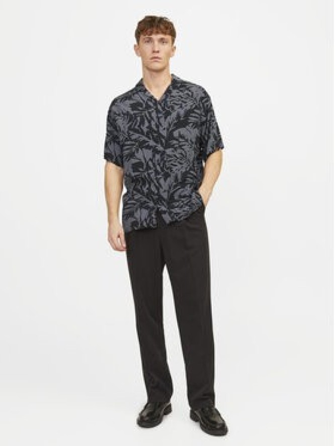 Jack&Jones Koszula Monochrome Resort 12249210 Szary Relaxed Fit