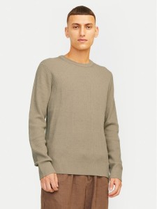 Jack&Jones Sweter Perfect 12257771 Beżowy Regular Fit