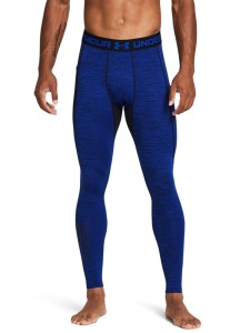 Legginsy treningowe męskie Under Armour UA CG Armour Twist Lgs - niebieskie