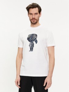 KARL LAGERFELD T-Shirt 755424 542241 Biały Regular Fit