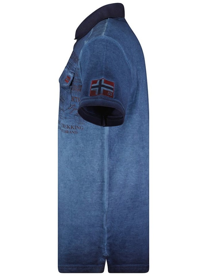 Geographical Norway Koszulka polo "Keony" w kolorze granatowym rozmiar: S
