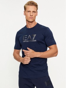 EA7 Emporio Armani T-Shirt 6RPT71 PJM9Z 1554 Granatowy Regular Fit