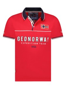 Geographical Norway Koszulka polo "Kerato" w kolorze czerwonym rozmiar: XL