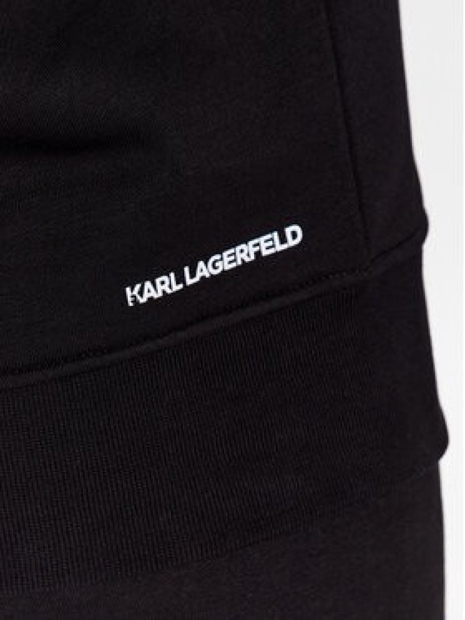 KARL LAGERFELD Bluza Unisex 225W2183 Czarny Relaxed Fit