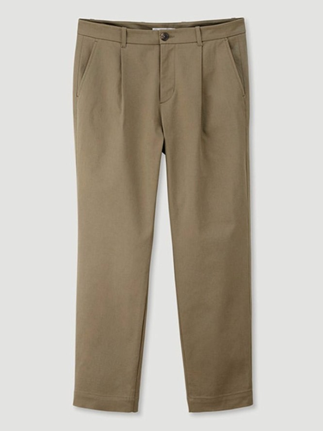 Hessnatur Spodnie chino w kolorze khaki rozmiar: 54