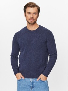 United Colors Of Benetton Sweter 103MK1N24 Granatowy Regular Fit