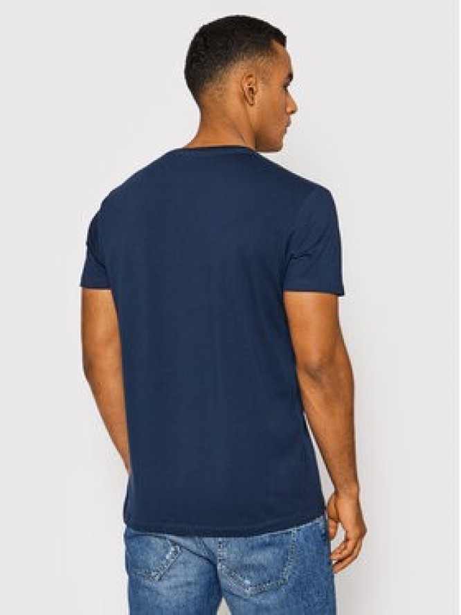 Pepe Jeans T-Shirt Original PM508210 Granatowy Slim Fit