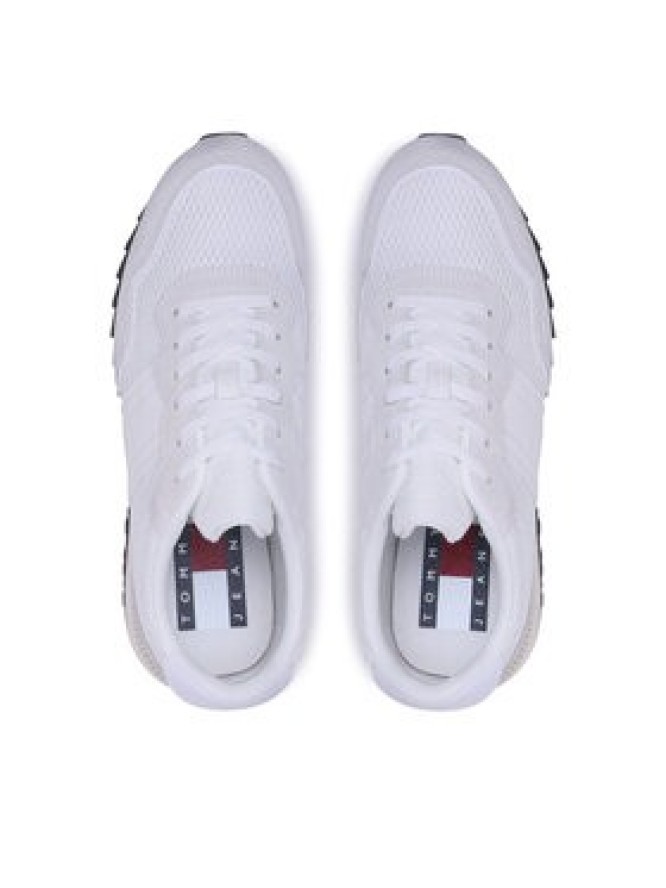 Tommy Jeans Sneakersy Runner Mix Material EM0EM01167 Biały