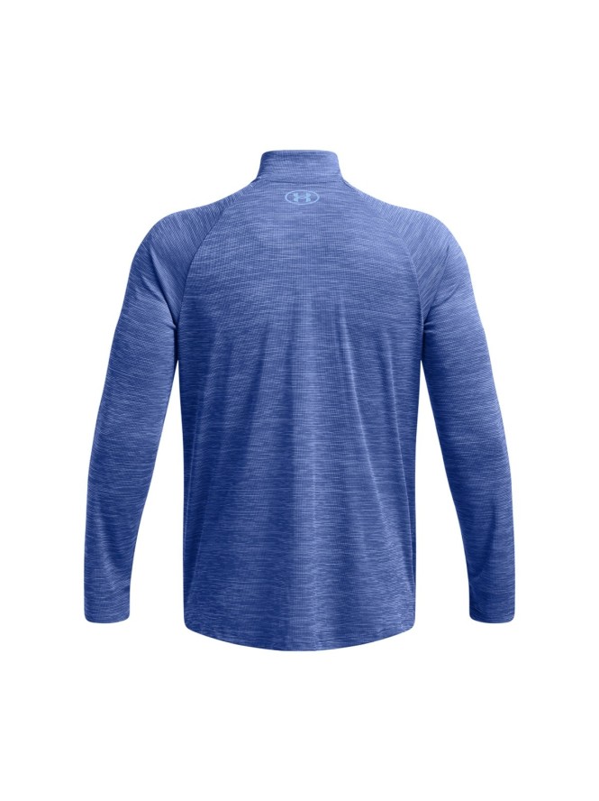 Longsleeve treningowy męski Under Armour UA Tech Textured 1/2 Zip - niebieski