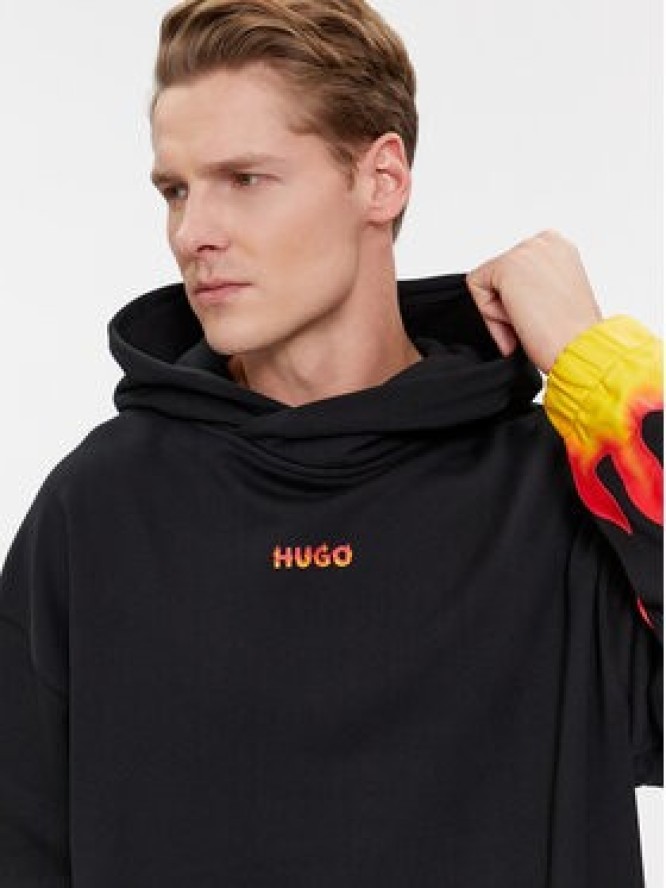 Hugo Bluza Droma 50504815 Czarny Oversize