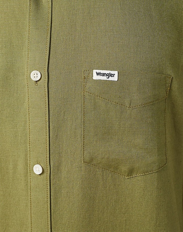 WRANGLER LS 1 PKT SHIRT MĘSKA KOSZULA CAPULET OLIVE 112352134