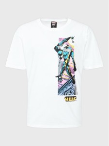 HUF T-Shirt MARVEL Web Of TS02062 Biały Regular Fit