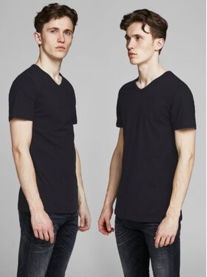 Jack&Jones Komplet 2 t-shirtów Basic 12133914 Czarny Slim Fit