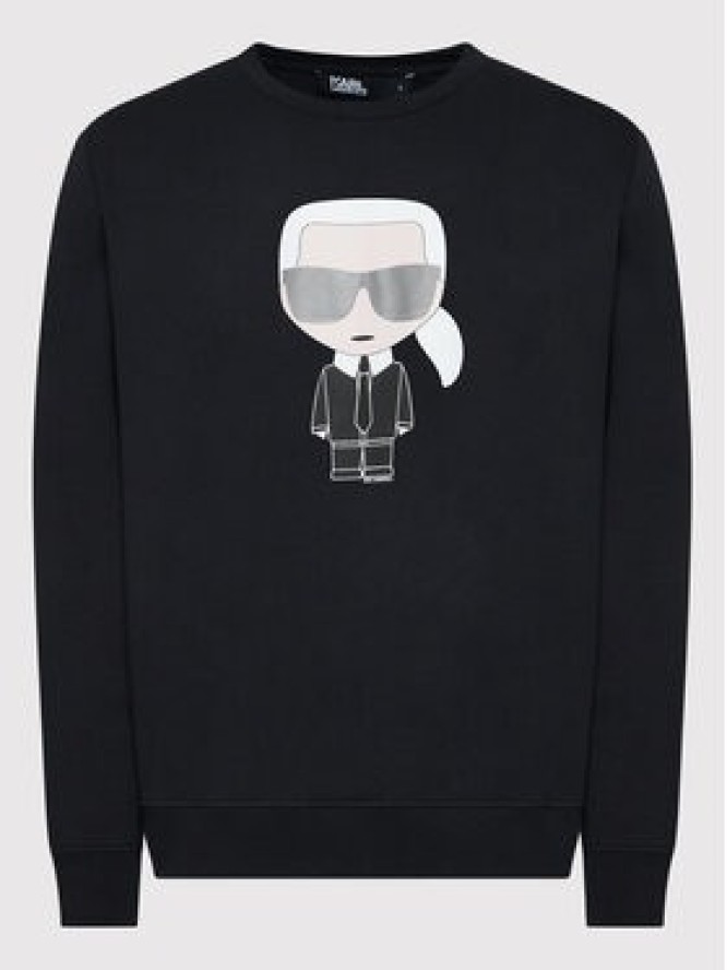 KARL LAGERFELD Bluza Sweat Crewneck 705071 500951 Czarny Regular Fit