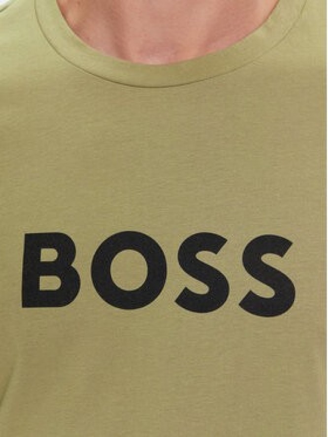 Boss T-Shirt 50491706 Zielony Regular Fit