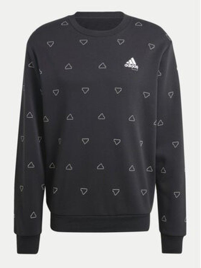 adidas Bluza Seasonal Essentials Monogram Graphic IS1828 Czarny Regular Fit