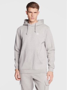 adidas Bluza Trefoil Essentials Hoodie IA4896 Szary Regular Fit