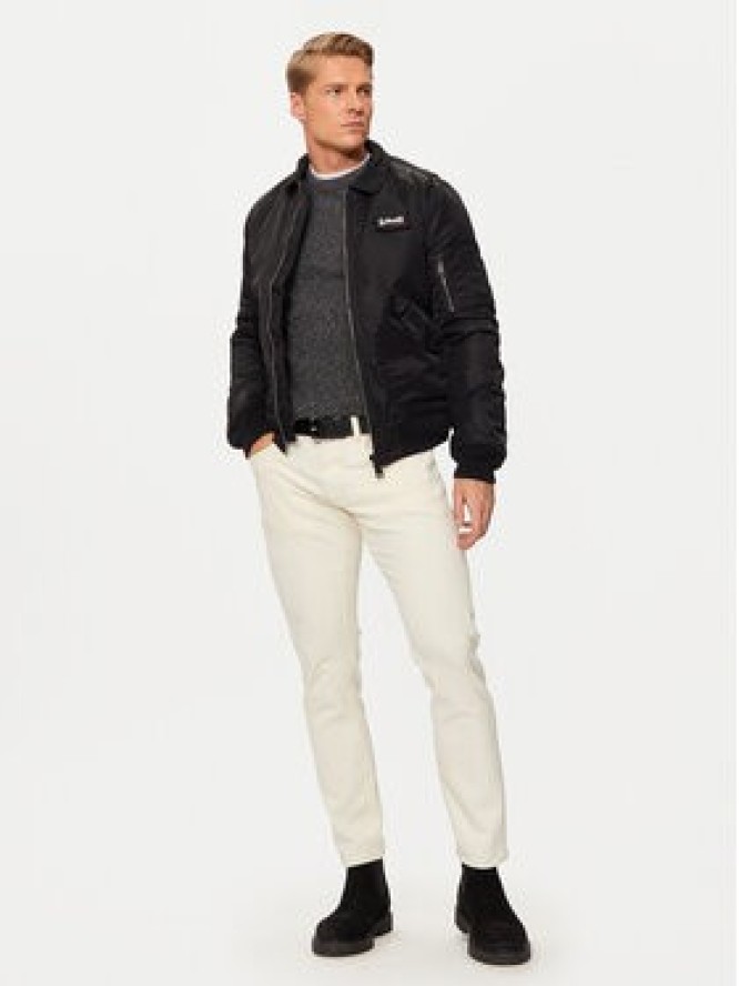 SCHOTT N.Y.C. Kurtka bomber 210100RS Czarny Regular Fit